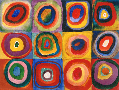 reproductie Concentric circles van Kandinsky